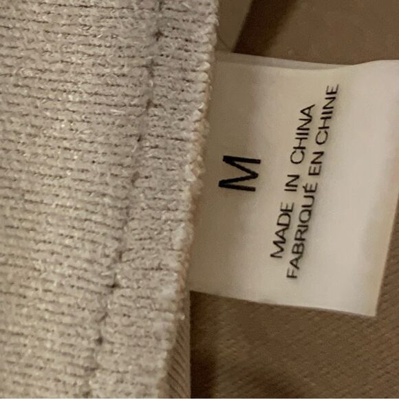 Tahari Cream Trench Faux Suede Coat with Classic Lapels and Mid-Length Design - Picture 9 of 12